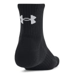 Under Armour Adult Unisex TC Black/White Quarter Socks 1386318-00100 - Additional Image 2