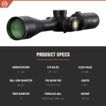 Athlon Neos HMR 4-12x40mm Turret Center-X SFP MOA Reticle Riflescope 216026