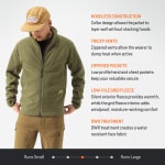 First Lite Men's Challis Fleece Jacket Conifer MOCHFCN - Additional Image 2
