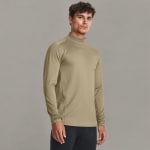 Under Armour Men's Tactical Longsleeve Federal Tan/Black Mock Shirt 1365388-49900 - Additional Image 6