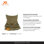 First Lite Aerowool Neck Gaiter Conifer OS MAANGCNOS