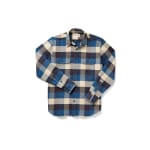 Filson Vintage Flannel Work Shirt Blue Buffalo 2XL 10689