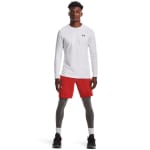 Under Armour Men's Coldgear Longsleeve White/Black Fitted Crew Shirt 1366068-10000 - Additional Image 1