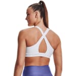 Under Armour Women's Crossback Mid Bra White/Halo Gray 1361034-10000 - Additional Image 1