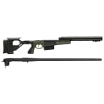 Remington 700P 5R 300 Win Mag with Accuracy International AX Chassis - 16" forend tube Green