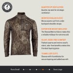 First Lite Men's Furnace Quarter Zip Darkwater XL MTEQZCAXL
