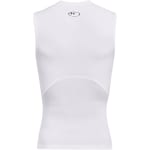 Under Armour Men's Heatgear Sleeveless White/Black Compression Shirt 1361522-10000 - Additional Image 3