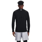 Under Armour Men's Coldgear Longsleeve Black/White Fitted Crew Shirt 1366068-00100 - Additional Image 2