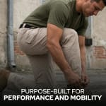 First Tactical Men's V2 Tactical Pants 2-Way Stretch Water Resistant Double-Dyed Khaki 114011-055 - Additional Image 4