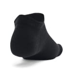 Under Armour Adult Unisex Essential Black/Halo Gray No-Show Socks 1382611-00200 - Additional Image 2