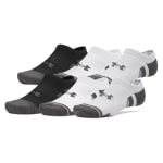 Under Armour Adult Unisex Performance Tech Mod Gray/Jet Gray No-Show Socks 6015142-01100 - Additional Image 2