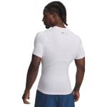 Under Armour Men's Heatgear Shortsleeve White/Black Compression Shirt 1361518-10000 - Additional Image 1