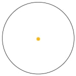 Trijicon 1x24 Reflex Amber 4.5 MOA Dot w/ Flattop Adapter & Polarizing Filter RX01NSN
