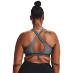 Under Armour Women's Crossback Mid Bra Charcoal Light Heather/Black 1361036-01900 - Additional Image 5