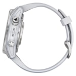 Garmin epix Pro Standard 42mm Silver Smartwatch w/Whitestone Band 010-02802-00
