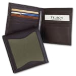 Filson Otter Green Leather/Twill Packer Wallet 65209