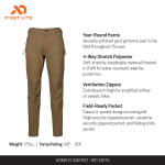 First Lite Women's 308 Pant Dry Earth 34 WB38PDE34