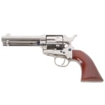 Uberti 1873 Cattleman Nickel .45 Colt 4.75" Bbl F/N Plated Steel NM 6rd Revolver 344102