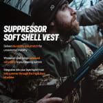 First Lite Men's Suppressor Soft Shell Vest Conifer XL MOWCVCNXL