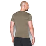 Under Armour Men's Tactical Shortsleeve Federal Tan Compression Shirt 1216007-49900 - Additional Image 3