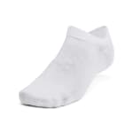 Under Armour Adult Unisex Essential White/Halo Gray No-Show Socks 1382611-10000 - Additional Image 1
