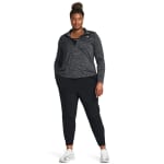 Under Armour Women's Tech Half-Zip Twist Longsleeve Black/White Shirt 1384225-00100 - Additional Image 2