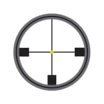 Trijicon TR21-3 Accupoint 1.25-4x24 German 4 crosshair with Amber Dot