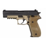 COMBAT, FDE Frame Finish, Chrome-lined Barrel, SLITE Night Sights, 1913 Picatinny Rail E26R-9-CBT