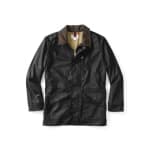 Filson Cover Cloth Mile Marker Coat Black LG 10409