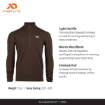 First Lite Men's Kiln Quarter Zip Terra XL MTKQZTRXL