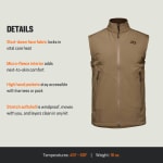 First Lite Men's Suppressor Soft Shell Vest Dry Earth XL MOWCVDEXL