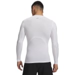 Under Armour Men's Heatgear Longsleeve White/Black Compression Shirt 1361524-10000 - Additional Image 1