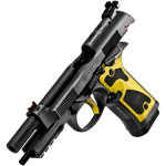Beretta 92X Performance Carry Optic Dark Nistan Yellow Accents 9x19mm 4.9" Bbl SA/DA Pistol w/2 18 Mags J92XPCOYE18 - Additional Image 3