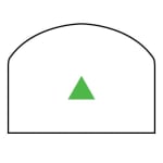 Trijicon RMR Dual Illuminated Green Triangle Sight RM08G