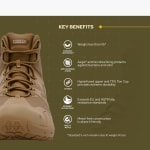 First Tactical Men's AERO-TAC Mid Side-Zip Boots Coyote 165928-060 - Additional Image 4