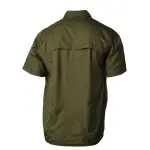 Pnuma Outdoors Short Sleeve Shooting Shirt, Dark Olive Color 3XL PSSSSCYXXX