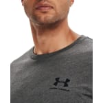 Under Armour Men's Graphic SportStyle Shortsleeve Charcoal Medium Heather/Black Shirt 1326799-01900 - Additional Image 3