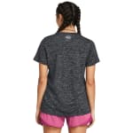 Under Armour Women's Tech Twist Shortsleeve Black/White Shirt 1384230-00100 - Additional Image 3
