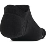 Under Armour Adult Unisex Essential Cushion Black/Halo Gray No-Show Socks 1387057-00200 - Additional Image 1