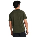 Under Armour Men's Tech Shortsleeve Marine OD Green/Black Textured Shirt 1382796-39000 - Additional Image 1
