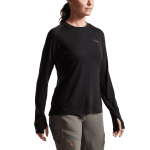 Sitka Gear Women's CORE Merino 120 Long Sleeve Crew Sitka Black X Large 600169-BK-XL