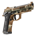 Beretta 92XI SAO 9mm 4.7" Bbl MultiCam Full Size Pistol w/(2) 18rd Mags SPEC0733A18 - Additional Image 4