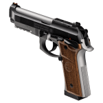 Beretta 92GTS Launch Edition 9mm 4.7" Bbl Stainless Steel/Black 10rd Pistol w/Walnut Grips J92XFMSDA20M1 - Additional Image 4