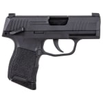 Sig Sauer P365 Air 4.5mm Cal CO2 Steel BB Gun w/(1) 20rd BB Mag, Full Blowback Metal Slide & Green Hi-Viz 3-Dot Fixed Sights AIR-P365-BB