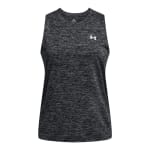 Under Armour Women's Tech Twist Sleeveless Black/White Shirt 1383656-00100 - Additional Image 2