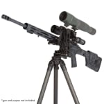 Crux Ordnance Adjustable Rifle Support/Rest and 34mm Tripod Kit w/Leveling Base & Scope Mount PMG-K03