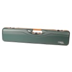 Negrini Uplander O/U or SXS Upland Shotgun Case w/ QD Padded Shoulder Strap Green/Tan Leather Trim and Brown Handle 16405LX/5493