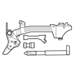 Timney Triggers Ultimate Builder's Kit Alpha Competition Glock Gen 3-4 Pivot Trigger Shoe AG-P-3-4-UBK-BLK