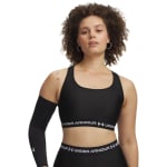 Under Armour Women's Crossback Mid Bra Ultimate Black/White 1361034-01100 - Additional Image 3