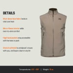 First Lite Men's Suppressor Soft Shell Vest Walnut XL MOWCVWNXL